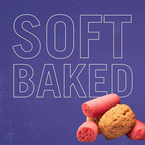 Three Dog Bakery Soft Baked PB&J Bites, Peanut Butter & Strawberry Flavor, Premium Treats for Dogs, 24 Ounce Box,114008 in Saudi Arabia