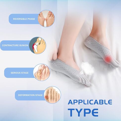 Rsaveld Orthoes Bunion Relief Socks, Sock Align Toe Socks for Bunion, Projoint Antibunions Health Sock, Anti Bunion Socks, Orthotoe Compression Socks Five Finger Socks. (Pairs) in Kuwait