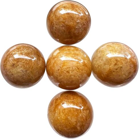مجموعة كرة مستديرة من Fythesk مقاس 0.78 بوصة (20 مم) من الأحجار الكريمة الصغيرة المصقولة، تمثال صغير على شكل كرة كريستال ريكي شاكرا ريكي، مجموعة من 5 ديكورات فنغشوي، حزمة من 5 قطع، كوارتز وردي in Kuwait