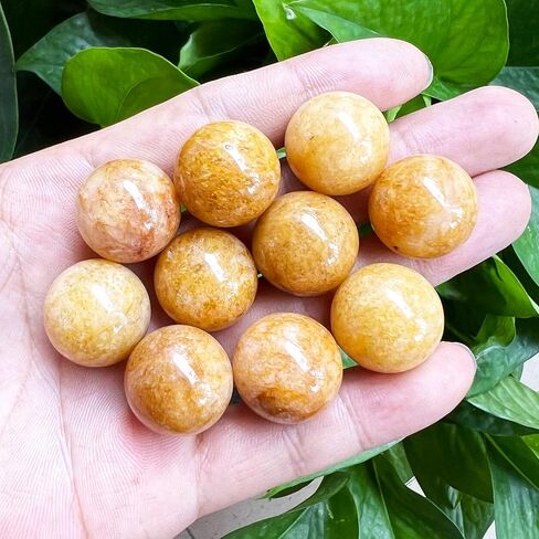 مجموعة كرة مستديرة من Fythesk مقاس 0.78 بوصة (20 مم) من الأحجار الكريمة الصغيرة المصقولة، تمثال صغير على شكل كرة كريستال ريكي شاكرا ريكي، مجموعة من 5 ديكورات فنغشوي، حزمة من 5 قطع، كوارتز وردي in Kuwait