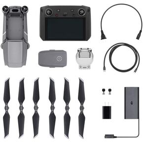 DJI Mavic 2 Zoom - Drone Quadcopter UAV with Smart Controller Optical Zoom Camera 3-Axis Gimbal 4K Video UAV 12MP 1/2.3" CMOS Sensor, up to 48mph, Gray in Saudi Arabia