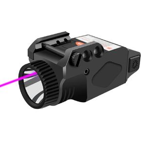 Tactical Flashlight with Green Laser Sight for Handguns,2 in 1 Laser Light Combo,Magnetic Charging Flashlight Gun Laser Sight with 1913 or GL Rail