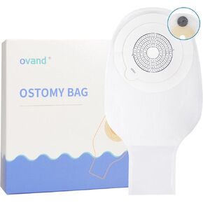 10 قطع من اكياس فغر القولون، لوازم فغر القولون، اكياس من قطعة واحدة قابلة للتصريف مع مشبك اغلاق للعناية بالفغر اللفائفي، مقصوصة لتناسب الجسم، عبوة مع صندوق. (مع الكربون المنشط) in Kuwait