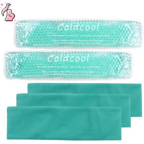 Perineal Cold Packs, Reusable Perineal Cooling, Pad Postpartum and Hemorrhoid Pain Relief, Hot & Cold Packs for Women After Pregnancy and Delivery(2 Pcs+3 Washable Sleeves/10X2.4in) in Kuwait