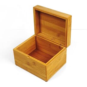 RSVP International Bamboo Collection Reusable and Biodegradable, Recipe Box, 7x5.6x4.5 in Kuwait