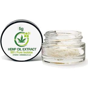 Hemp Extract Powder | Hemp Oil Isolate | 100% Pure Isolate Powder | 5g 5000mg Isolate | Great for Migraine Relief, Sleep Aid, Improve Brain Function, Increase Focus in Saudi Arabia