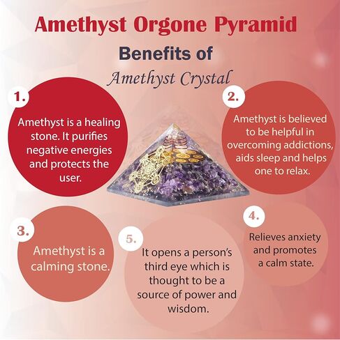 مانيفيست وفيرة - كبير 75 مم من الجمشت الهرمي الجمشت الكريستالي شري يانترا المال | هدية الحب | ثروة دوامة | حماية Emf | شاكرا ريكي الطاقة الإيجابية ~ الصحة والثروة in Kuwait