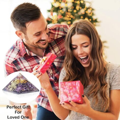 مانيفيست وفيرة - كبير 75 مم من الجمشت الهرمي الجمشت الكريستالي شري يانترا المال | هدية الحب | ثروة دوامة | حماية Emf | شاكرا ريكي الطاقة الإيجابية ~ الصحة والثروة in Kuwait