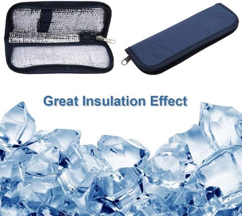 Brrnoo Insulin Cooler Travel Bag, Portable Insulin Travail Case - Insulin Cooler Bag, Insulin Cooling Case Insulated Organizer for Insulin Pens, Diabetic Supplies Organizer in Saudi Arabia