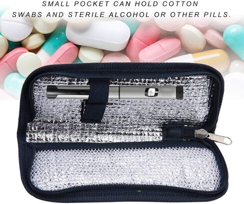 Brrnoo Insulin Cooler Travel Bag, Portable Insulin Travail Case - Insulin Cooler Bag, Insulin Cooling Case Insulated Organizer for Insulin Pens, Diabetic Supplies Organizer in Saudi Arabia