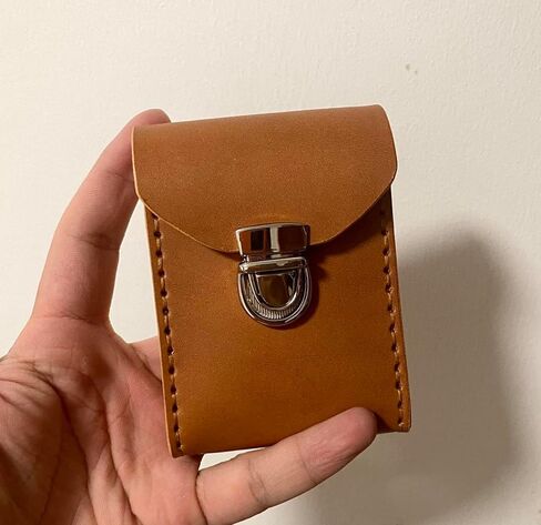 ZICCGA Premium Leather Bag Holstor for Dexcom G6 Receiver, Handmade Leather Case Holder with Belt Clip for Dexcom G7 Mobile Continuous Glucose Monitoring in Kuwait