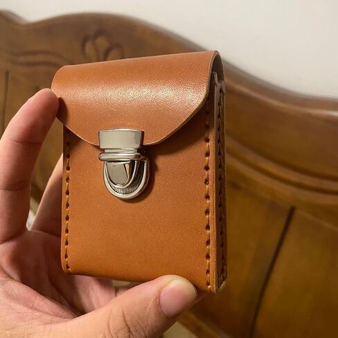 ZICCGA Premium Leather Bag Holstor for Dexcom G6 Receiver, Handmade Leather Case Holder with Belt Clip for Dexcom G7 Mobile Continuous Glucose Monitoring in Kuwait