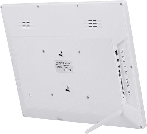 إطار صور رقمي عالي الدقة مقاس 15 بوصة من Ciglow، إطار صور رقمي 1280 * 800 إطار صور إلكتروني مع مشغل موسيقى وفيديو، وساعة منبه، وتقويم، وما إلى ذلك. مكبر صوت مدمج لسوق المكاتب المنزلية وما إلى ذلك (أبيض) in Saudi Arabia