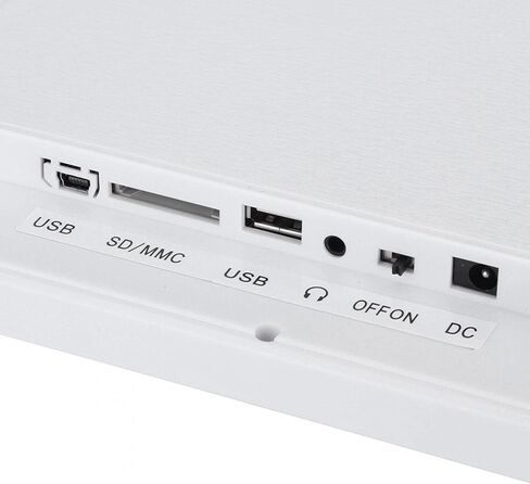 إطار صور رقمي عالي الدقة مقاس 15 بوصة من Ciglow، إطار صور رقمي 1280 * 800 إطار صور إلكتروني مع مشغل موسيقى وفيديو، وساعة منبه، وتقويم، وما إلى ذلك. مكبر صوت مدمج لسوق المكاتب المنزلية وما إلى ذلك (أبيض) in Saudi Arabia