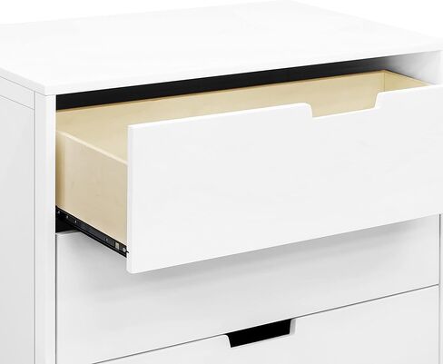 DaVinci Marley 3-Drawer Dresser in White Finish and Natural Legs in Kuwait