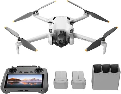 DJI Mini 4 Pro Drone Fly More Combo, Bundle with Claw Lanyard Mounting System, Landing Pad and Strobe Light, SD Card in Saudi Arabia