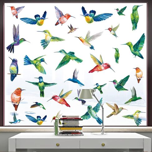 37 قطعة من ملصقات النوافذ المضادة للتصادمات للطيور، ملصقات نافذة KOCOVIMI لضربات الطيور، تحفظ الطيور من الطيران إلى النافذة، تحذر الطيور وتنقذ حياة الطيور الثمينة (أسود) in Kuwait