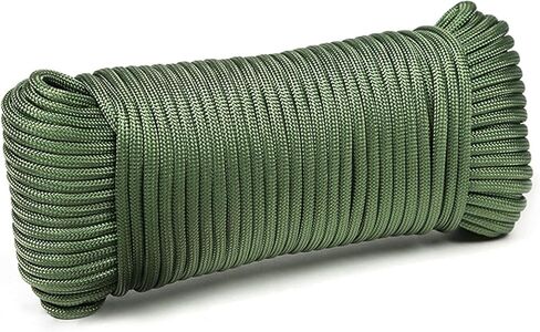 VideoPUP 650 رطل باراكورد 50 متر - 9 حبل باراكورد - 4 مم حبل نايلون Mil-Spec para Cord - حبل التخييم والمشي لمسافات طويلة وصيد الأسماك والبقاء على قيد الحياة صبي الكشافة المظلة حبل بكرة كتلة سلك معلق in Kuwait