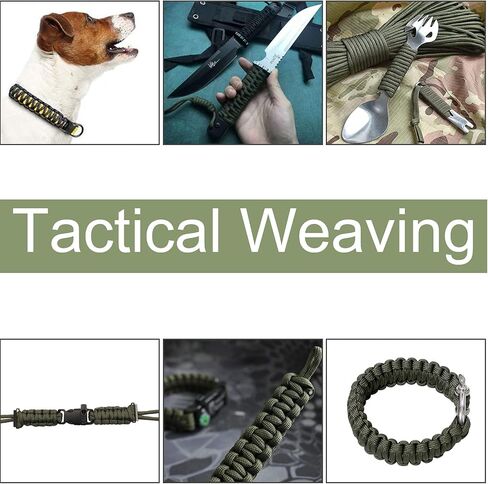 VideoPUP 650 رطل باراكورد 50 متر - 9 حبل باراكورد - 4 مم حبل نايلون Mil-Spec para Cord - حبل التخييم والمشي لمسافات طويلة وصيد الأسماك والبقاء على قيد الحياة صبي الكشافة المظلة حبل بكرة كتلة سلك معلق in Kuwait