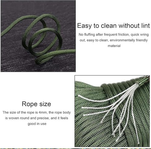 VideoPUP 650 رطل باراكورد 50 متر - 9 حبل باراكورد - 4 مم حبل نايلون Mil-Spec para Cord - حبل التخييم والمشي لمسافات طويلة وصيد الأسماك والبقاء على قيد الحياة صبي الكشافة المظلة حبل بكرة كتلة سلك معلق in Kuwait