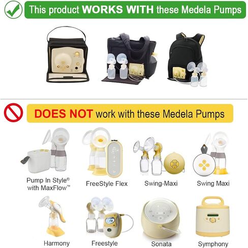 Maymom Breast Pump Kit Compatible with Medela Pump in Style Advanced Pump; 2xTwo-piece 19mm Breastshield, 2 Valve, 4 Membrane, 2 Replacement Tubing; Replacement Part for Medela Shield, Silicone Valve in Saudi Arabia