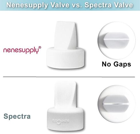 Nenesupply Duckbill Valves Compatible with Spectra Pump Parts Compatible with Spectra S2 S1 9 Plus Breast Pump Replace Spectra Valves and Spectra S2 Accessories in Saudi Arabia