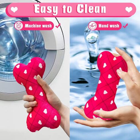 ألعاب الكلاب من ليباويت لعيد الحب للكلاب الصغيرة والمتوسطة، 3 عبوات من ألعاب الكلاب الناعمة المملوءة بالقطن الناعم، للكلاب، مقاس 7.5 بوصة × 4 بوصة in Kuwait