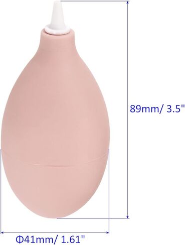 منفاخ هواء كرة الغبار من M METERXITY - مطاط تنظيف المعدات يزيل الغبار ونقل السائل، يوضع على الكمبيوتر/عدسة الكاميرا/النباتات (3.5 × 1.61 بوصة، وردي) in Kuwait