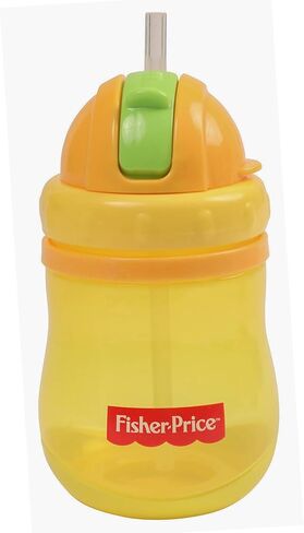كوب Cudlie Fisher Price للأطفال من الجنسين بوزن 14 أونصة، عبوة واحدة من القش المنبثق in Kuwait