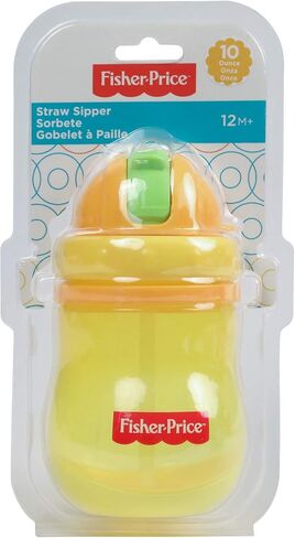 كوب Cudlie Fisher Price للأطفال من الجنسين بوزن 14 أونصة، عبوة واحدة من القش المنبثق in Kuwait