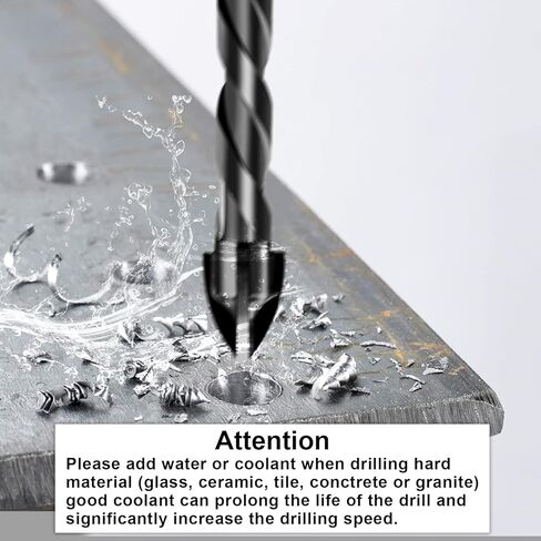 طقم رؤوس مثقاب البناء 12 قطعة، مجموعة رؤوس مثقاب خرسانية لبلاط السيراميك والطوب والزجاج والبلاستيك والخشب، رأس كربيد التنجستن للعمل مع مرآة حائط، رصف على الخرسانة أو جدار الطوب (4 5 6 8 10 12 مم) in Kuwait