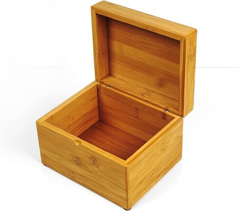 RSVP International Bamboo Collection Reusable and Biodegradable, Recipe Box, 7x5.6x4.5 in Kuwait