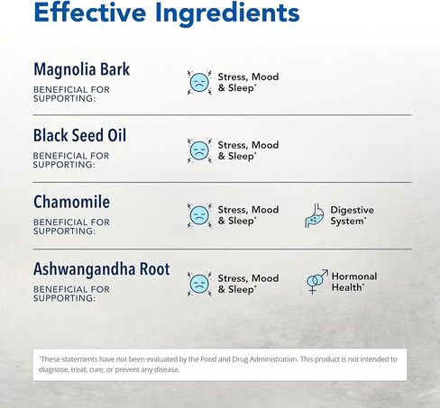 NORTH AMERICAN HERB & SPICE Herbal-zzZs - 60 Softgels - Melatonin Free, Non-Habit Forming - with Ashwagandha & Chamomile - Non-GMO - 60 Servings in Saudi Arabia