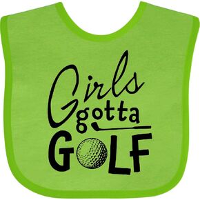 inktastic Girls Gotta Golf Baby Bib in Kuwait
