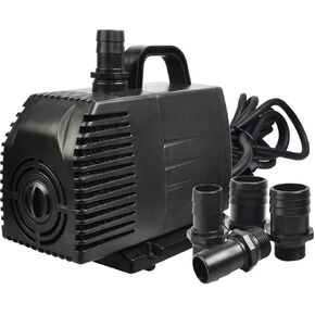 Simple Deluxe 290 GPH Submersible Water Pump for Aquaponics, Fountains, Fish Tank, Hydroponics, Ponds, Statuary, Aquariums & Inline, with 6' Cord, Black in Kuwait