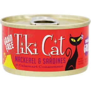 طعام القطط الرطب من تيكي للقطط والماكريل والسردين والكالاماري سعة 2.8 اونصة in Kuwait