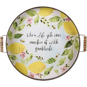 Primitives by Kathy When Life Gets Sour Sweeten It with Gratitude Decorative Tray in Saudi Arabia