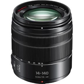 عدسة تكبير تليفوتوغرافي مقاس 14-140 مم من باناسونيك لوميكس جي فاريو مع F3.5-5.6 II ASPH، وحامل Micro Four Thirds بدون مرآة وقوة O.I.S. - H-FSA14140 (متجدد) in Kuwait