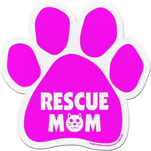 Imagine This P2752 Car Magnet (Rescue Mom Dog Paw) in Saudi Arabia