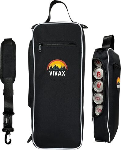 Vivax.Store Golf Cooler - Golf Accessory - Softsided Cooler - Leakproof Drink Sling - Convienently Fits Most Golf Bags - 6 Can & 2 Bottle Capacity - Stays Cool for A Full Round & More in Saudi Arabia