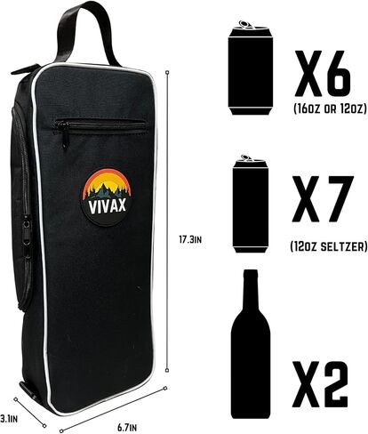 Vivax.Store Golf Cooler - Golf Accessory - Softsided Cooler - Leakproof Drink Sling - Convienently Fits Most Golf Bags - 6 Can & 2 Bottle Capacity - Stays Cool for A Full Round & More in Saudi Arabia