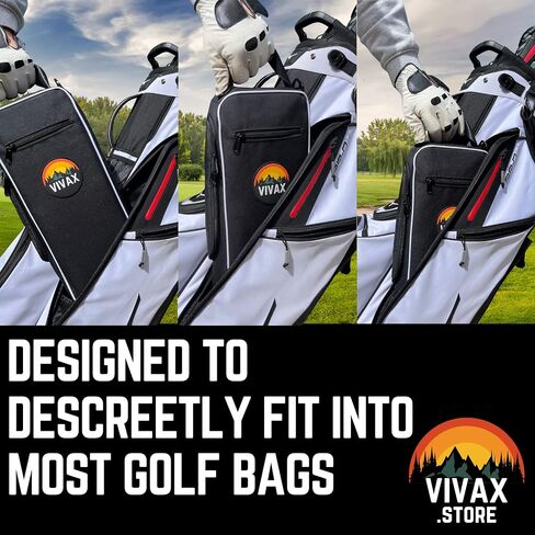 Vivax.Store Golf Cooler - Golf Accessory - Softsided Cooler - Leakproof Drink Sling - Convienently Fits Most Golf Bags - 6 Can & 2 Bottle Capacity - Stays Cool for A Full Round & More in Saudi Arabia