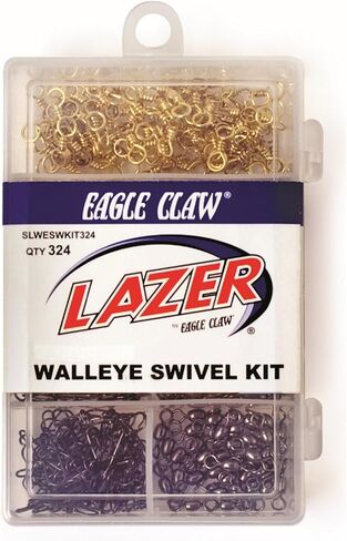 Eagle Claw Lazer Walleye Swivel KIT ASSORTMENT-324 Pieces in Saudi Arabia