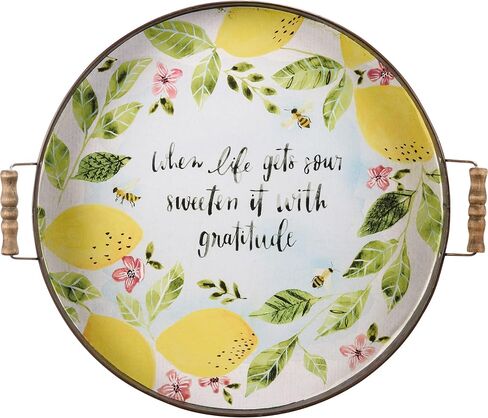 Primitives by Kathy When Life Gets Sour Sweeten It with Gratitude Decorative Tray in Saudi Arabia