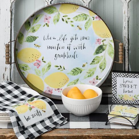 Primitives by Kathy When Life Gets Sour Sweeten It with Gratitude Decorative Tray in Saudi Arabia