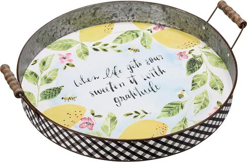 Primitives by Kathy When Life Gets Sour Sweeten It with Gratitude Decorative Tray in Saudi Arabia