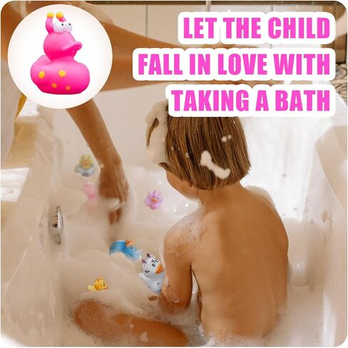 Diteryy 60 حزمة من البط المطاطي لألعاب الاستحمام للأطفال وبط الجيب للبط - بطة مطاطية لسيارات الجيب - تشكيلة ألعاب حمام الطفل - هدايا الحفلات in Kuwait