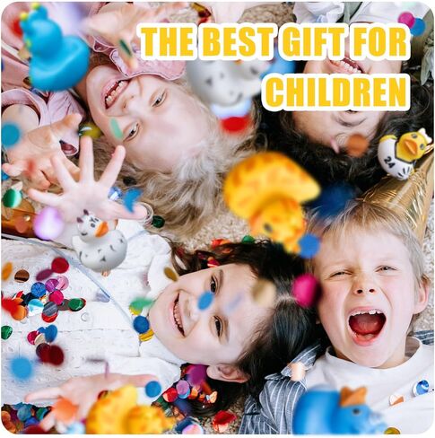 Diteryy 60 حزمة من البط المطاطي لألعاب الاستحمام للأطفال وبط الجيب للبط - بطة مطاطية لسيارات الجيب - تشكيلة ألعاب حمام الطفل - هدايا الحفلات in Kuwait