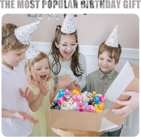 Diteryy 60 حزمة من البط المطاطي لألعاب الاستحمام للأطفال وبط الجيب للبط - بطة مطاطية لسيارات الجيب - تشكيلة ألعاب حمام الطفل - هدايا الحفلات in Kuwait