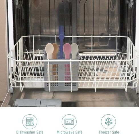 Socub Baby Spoons Self Feeding 6 Months, Silicone Baby Spoon First Stage for Toddlers, Baby Feeding Spoon for Babies 6-12 Months, Baby Led Weaning Utensils BPA Free, Dishwasher Safe- Set of 4 Pack in Kuwait